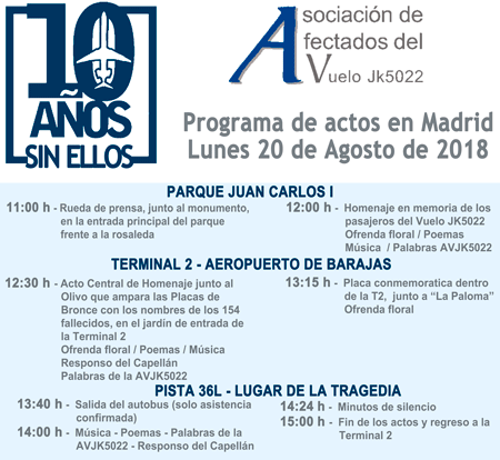Programa de actos en Madrid