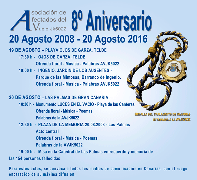 8 aniversario JK5022 Canarias