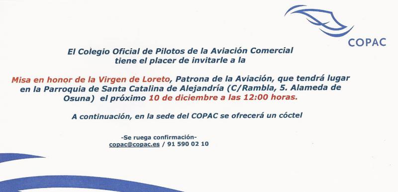 Invitación del COPAC
